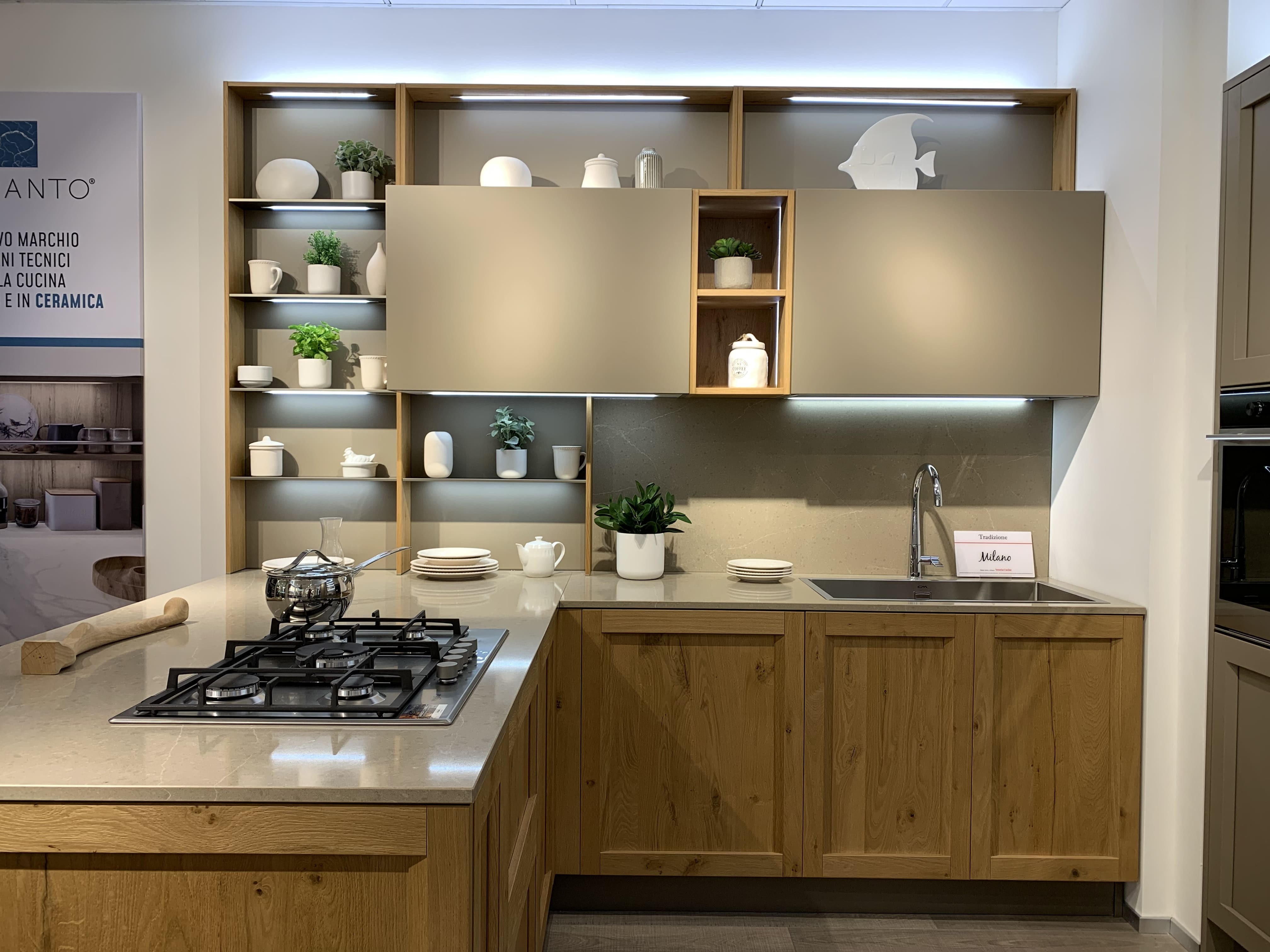 Cucina con penisola modello MILANO - Image