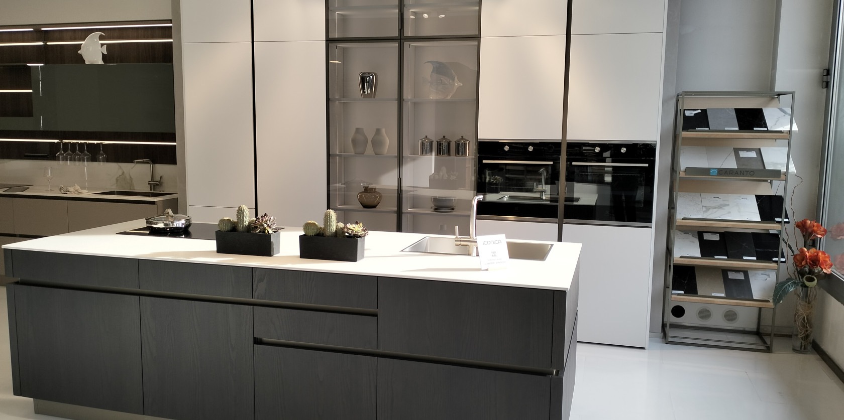 ICONICA FRASSINO SCURO E BIANCO SOFT - Image