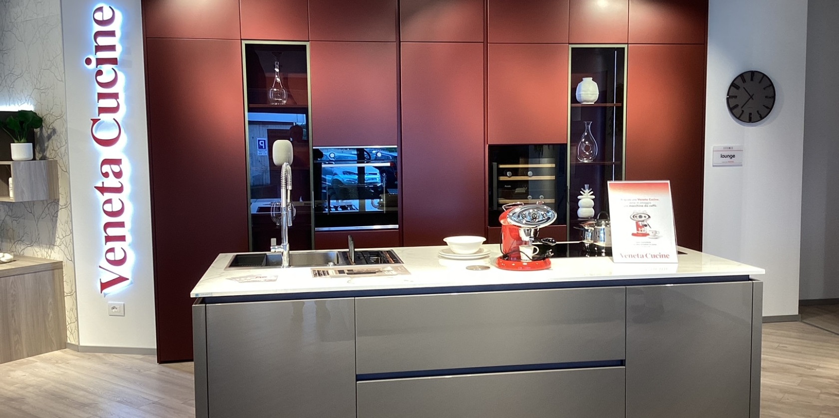 Cucina Lounge Laccato Metallo Liquido / Laccato Lucido - Image