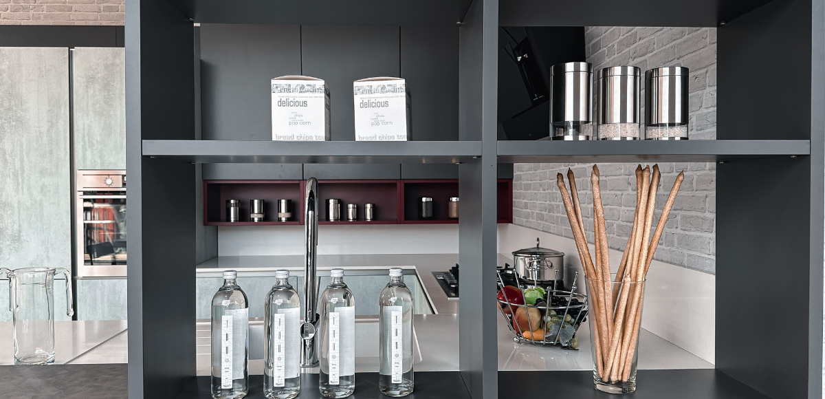Cucina Oyster Pro Beton Grigio e Ardesia - Image