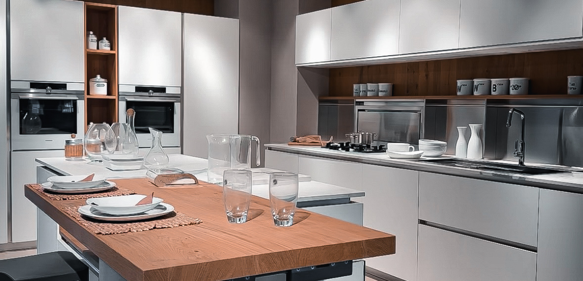 Lounge Fenix ShellSystem bianca e legno rovere - Image