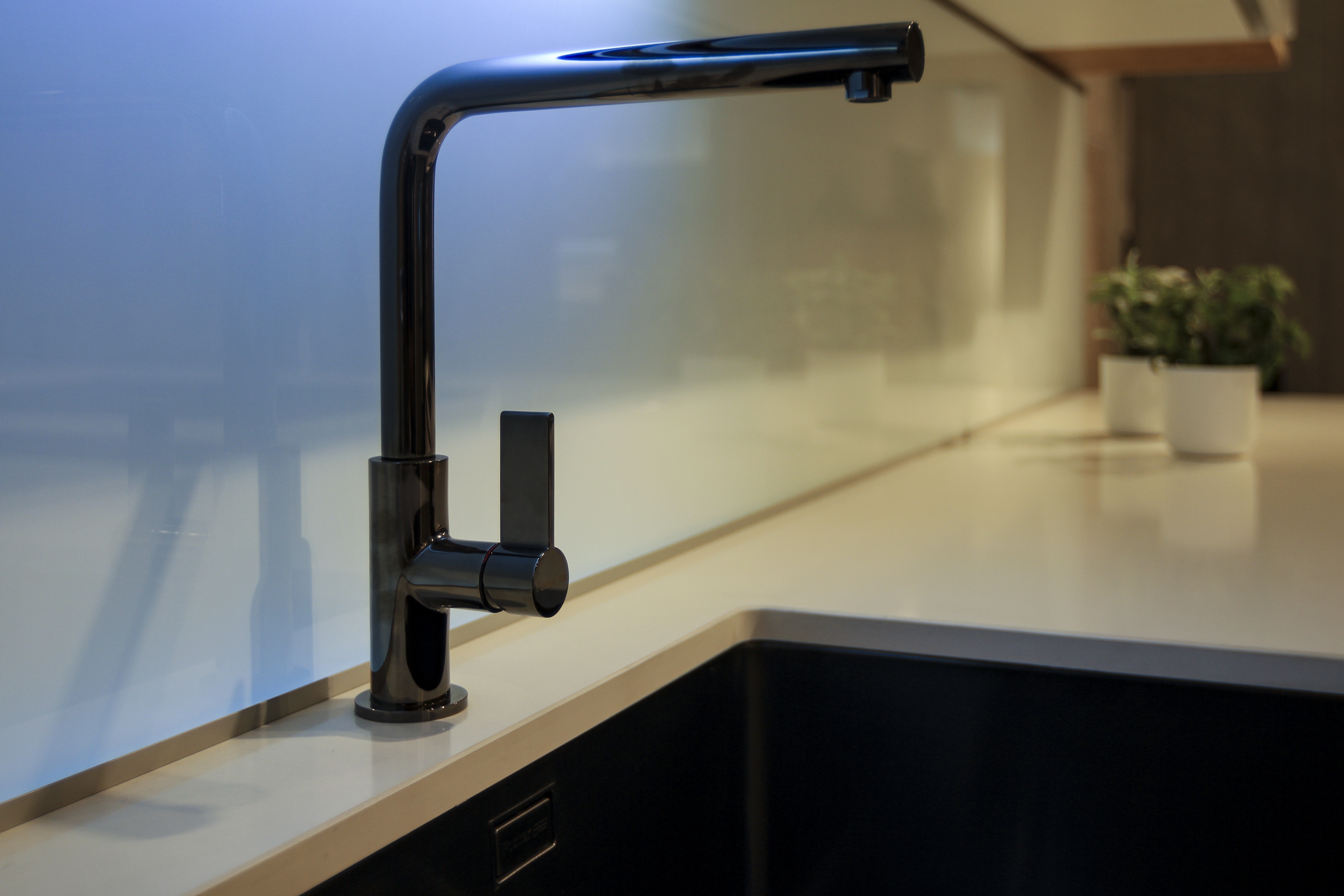 VENETA CUCINE OYSTER PRO BIANCO PURO LUCIDO - Image