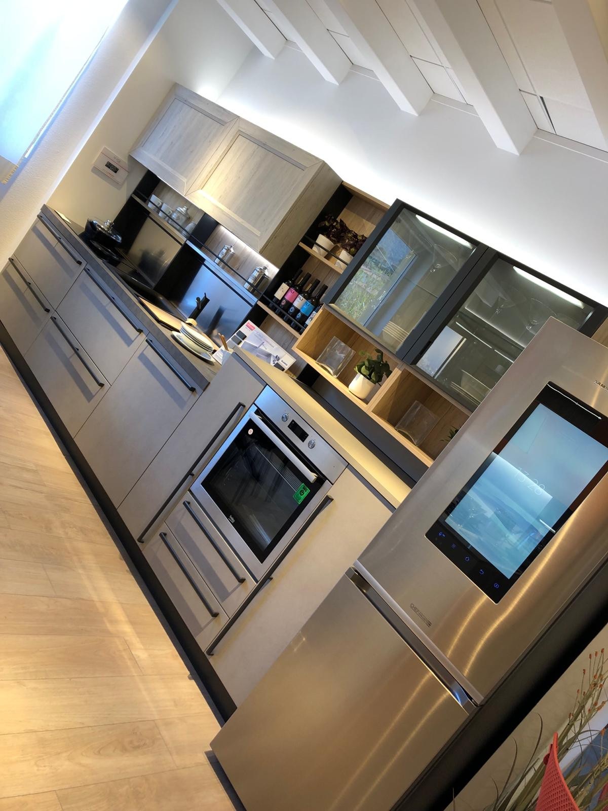 CUCINA COMPLETA START CON MANIGLIONE (INDUSTRIAL) - Image