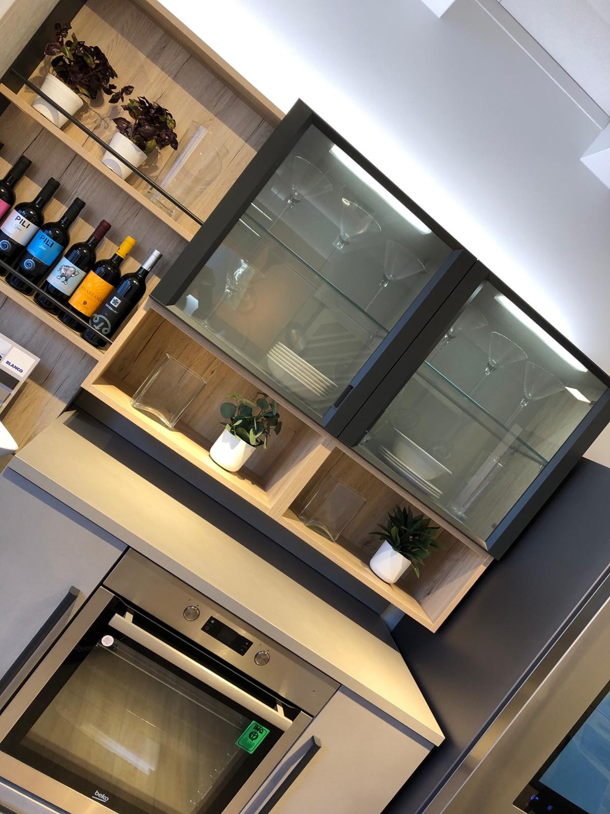 CUCINA COMPLETA START CON MANIGLIONE (INDUSTRIAL) - Image