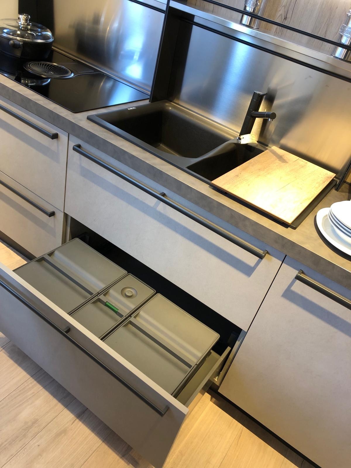 CUCINA COMPLETA START CON MANIGLIONE (INDUSTRIAL) - Image