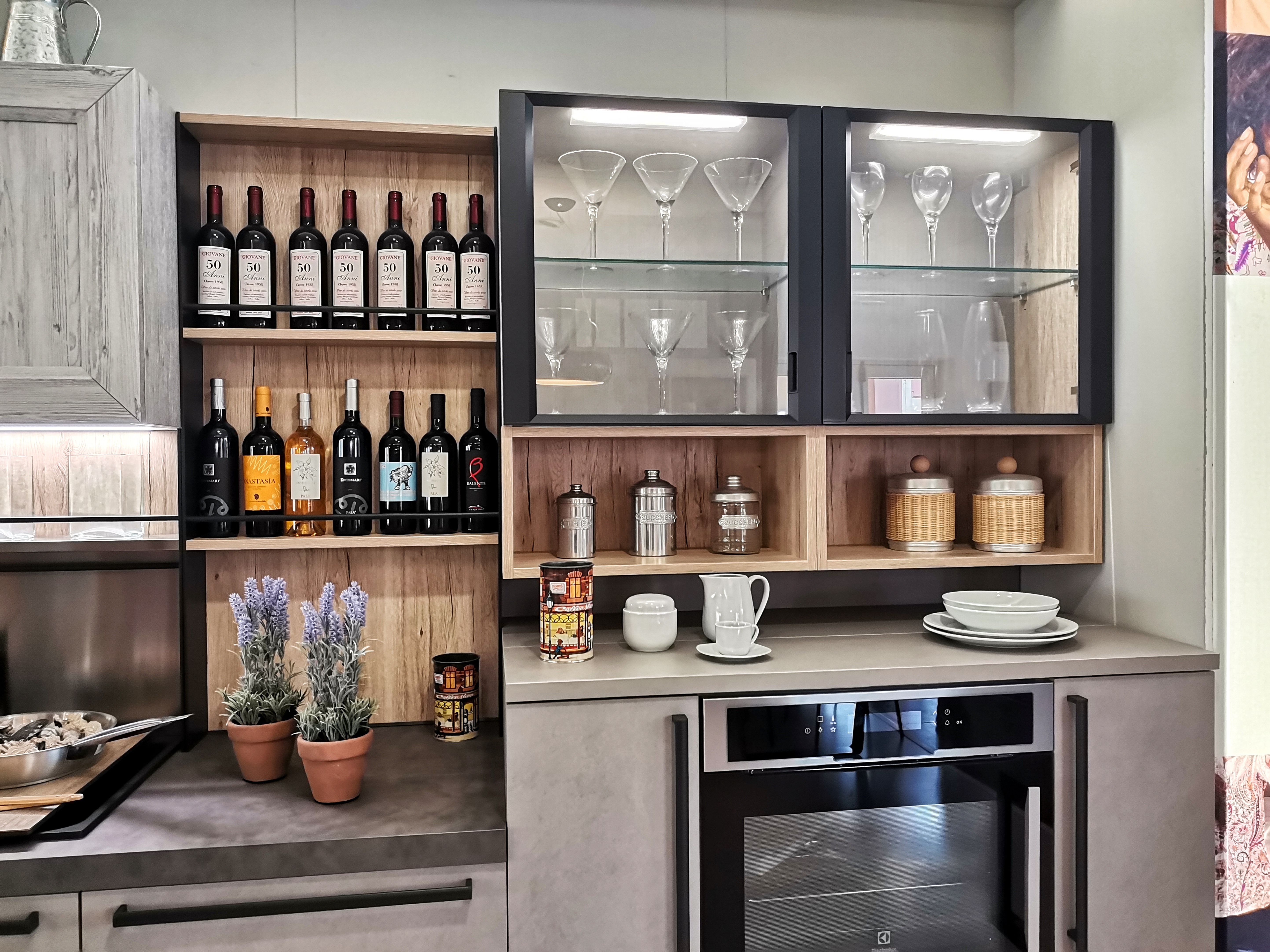 CUCINA COMPLETA START CON MANIGLIONE (INDUSTRIAL) - Image