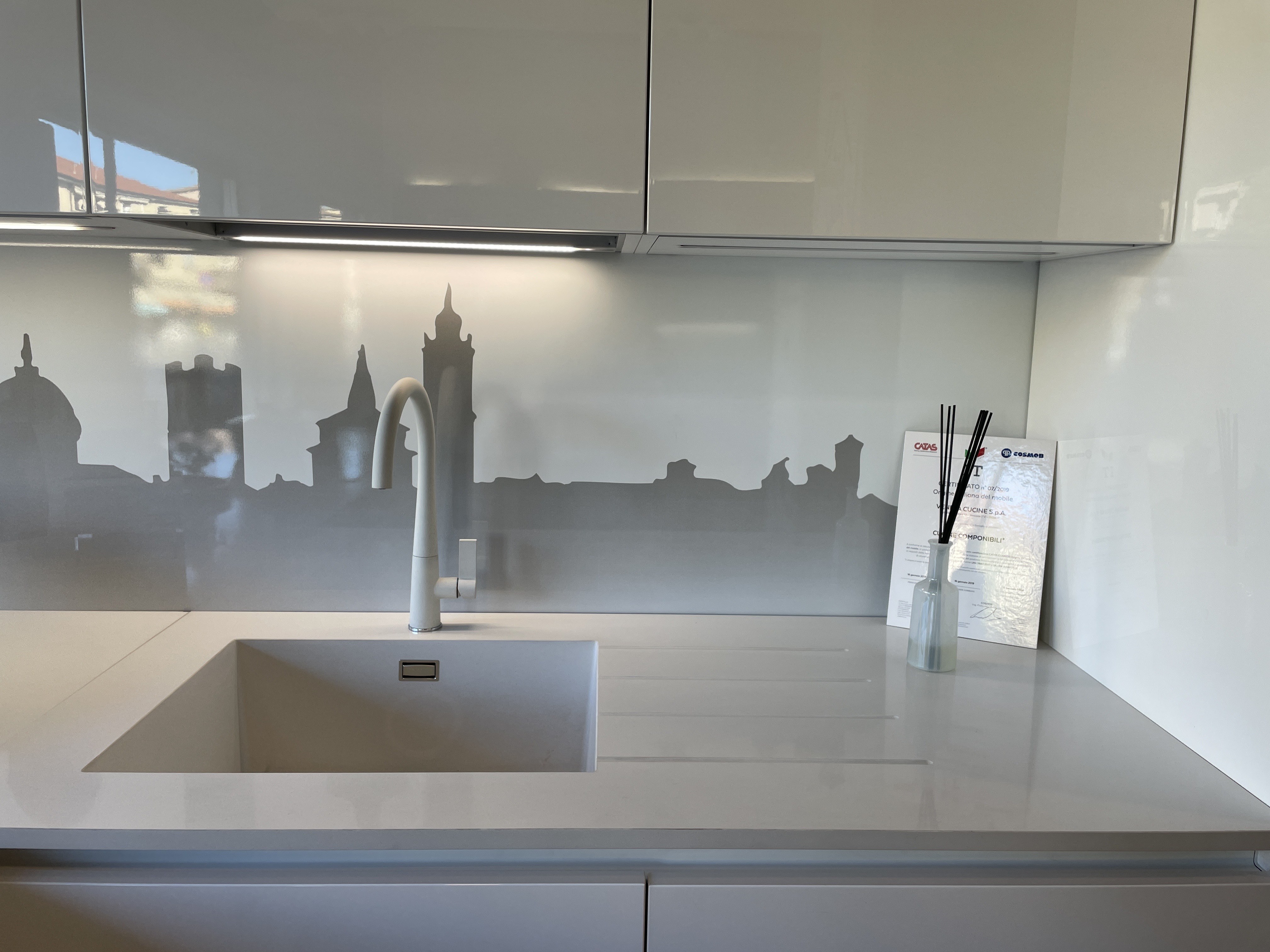 LOUNGE BIANCO PURO LACCATO LUCIDO - Image