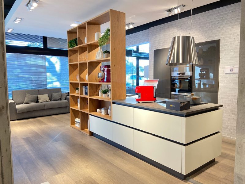 Cucina Riflex in vetro laccato lucido e opaco - Image