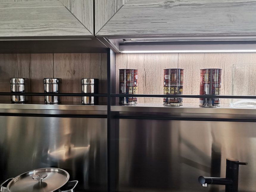 CUCINA COMPLETA START CON MANIGLIONE (INDUSTRIAL) - Image