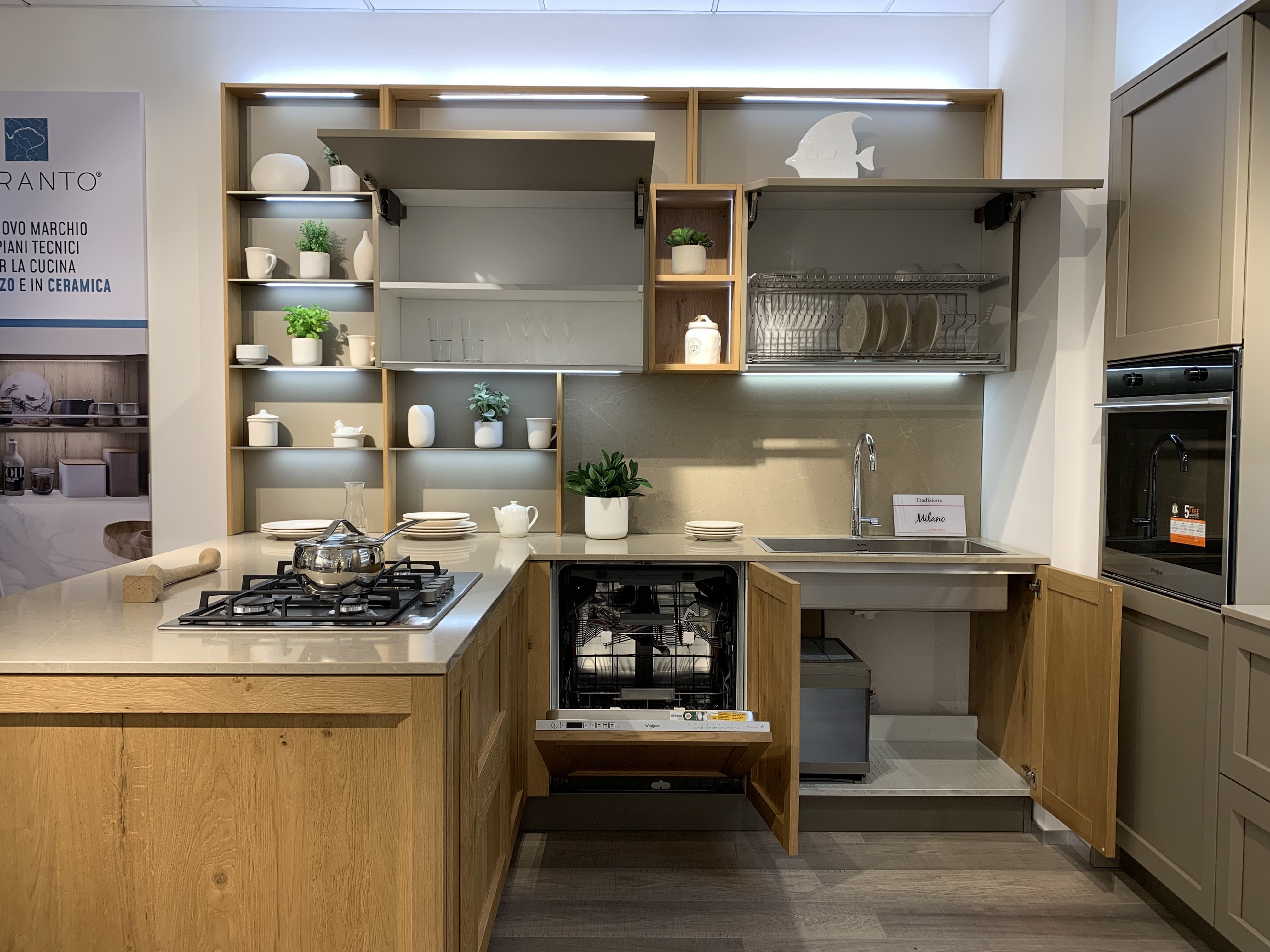 Cucina con penisola modello MILANO - Image