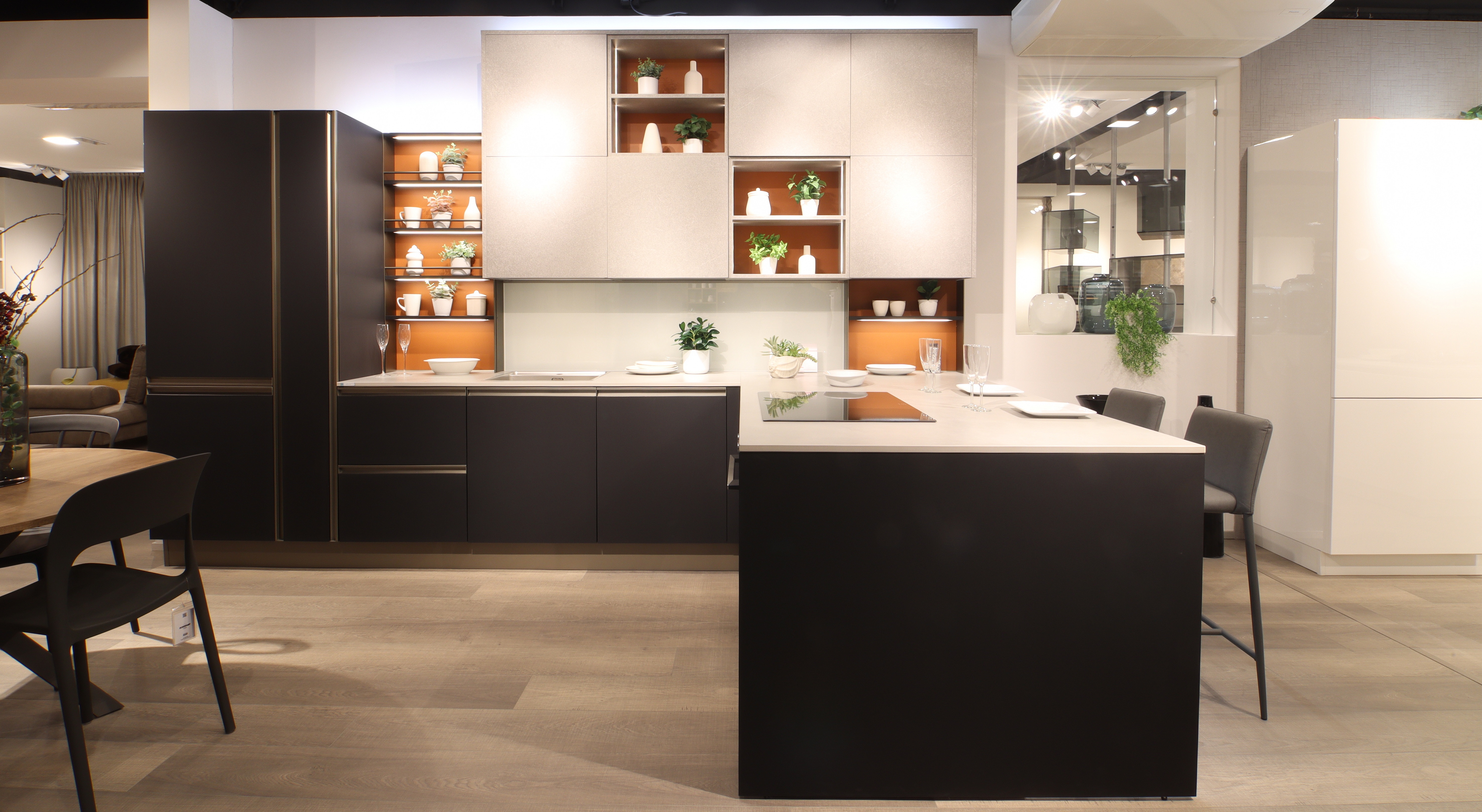 Cucina Start Time Presa laccata nera - Image