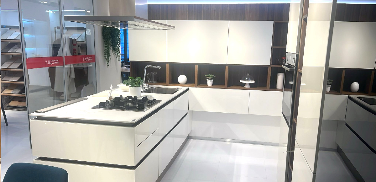 Riflex in vetro bianco opaco e lucido - Image