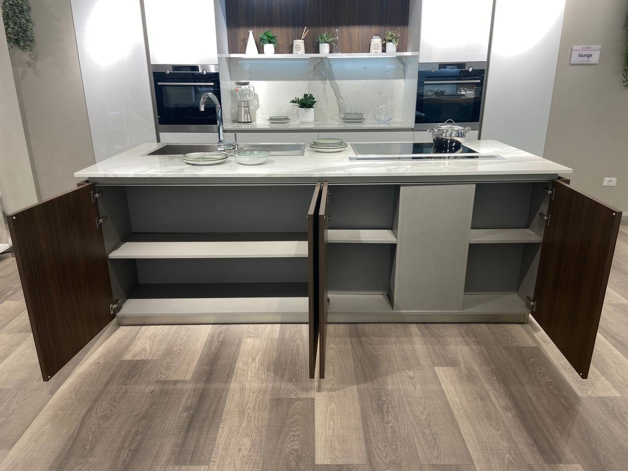 Cucina con isola modello LOUNGE-BIANCA - Image