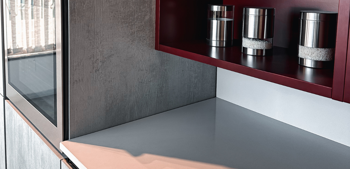 Cucina Oyster Pro Beton Grigio e Ardesia - Image