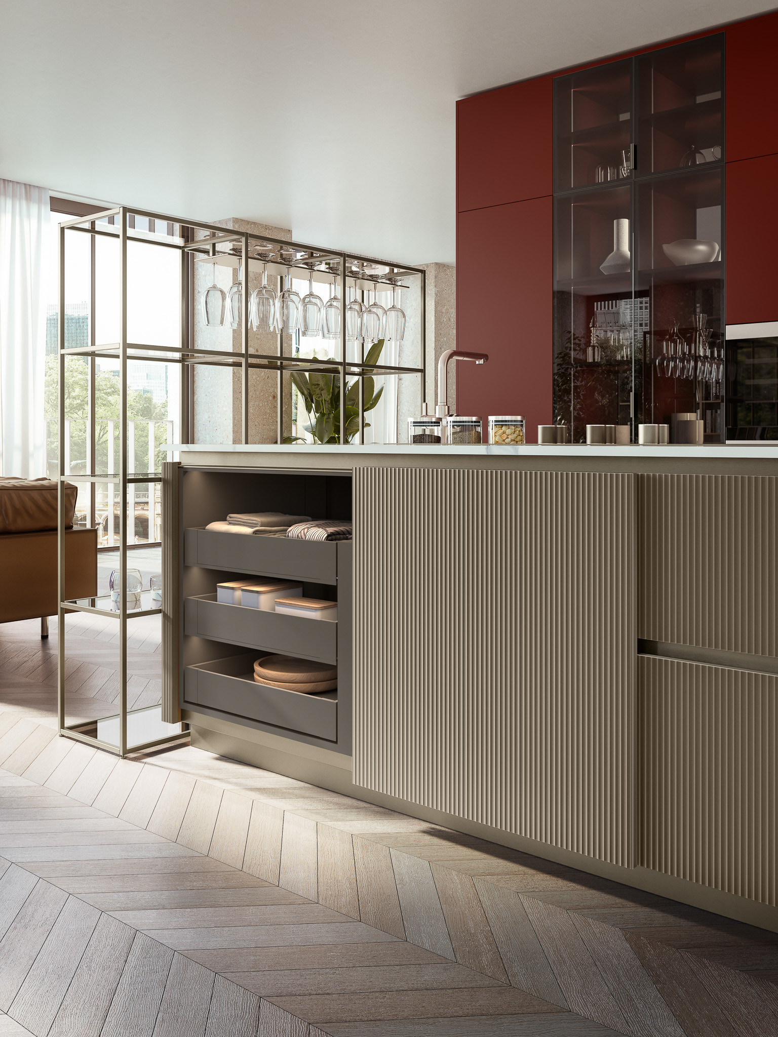 Lacquer kitchen: maintenance tips