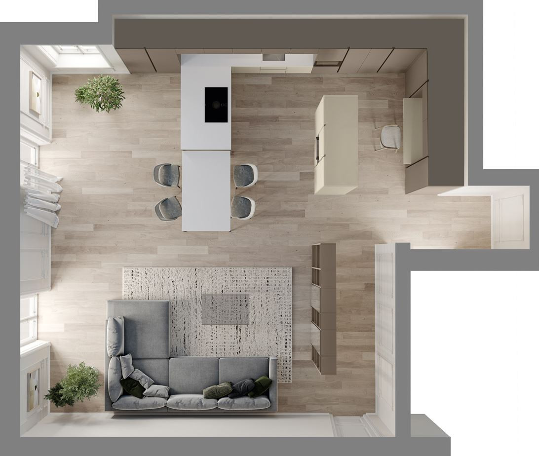 Open space cucina soggiorno: quando cucina e living sono uniti