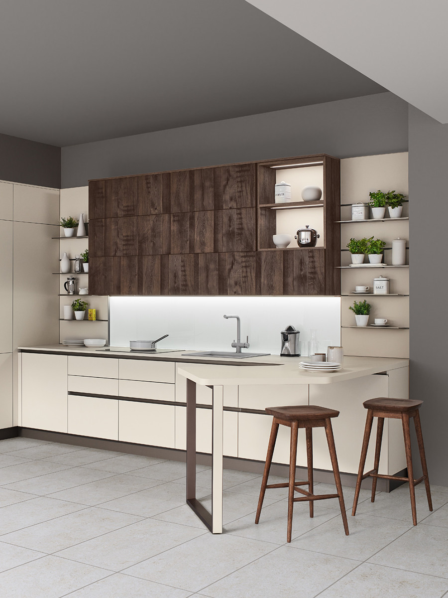 1. Scegli il tavolo penisola se hai uno stile di vita frenetico